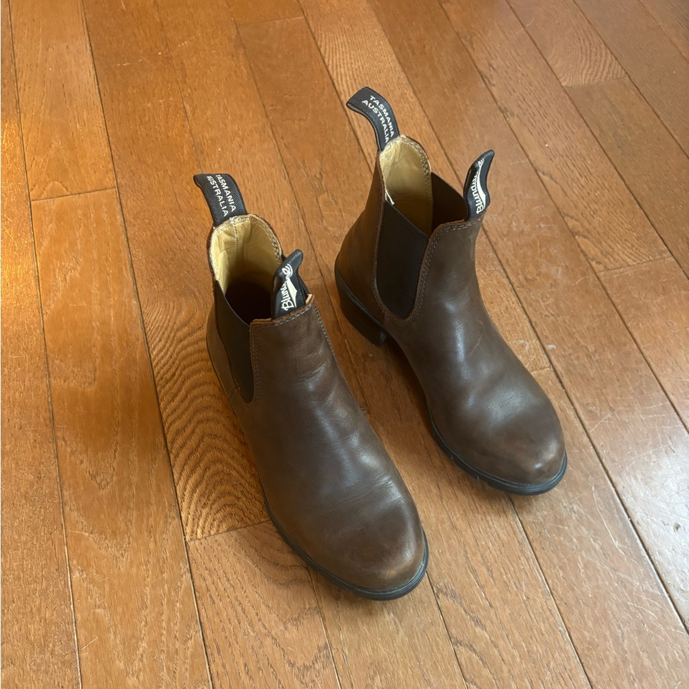 Brown Leather Chelsea Boots